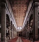 Filippo Brunelleschi The nave of the church painting